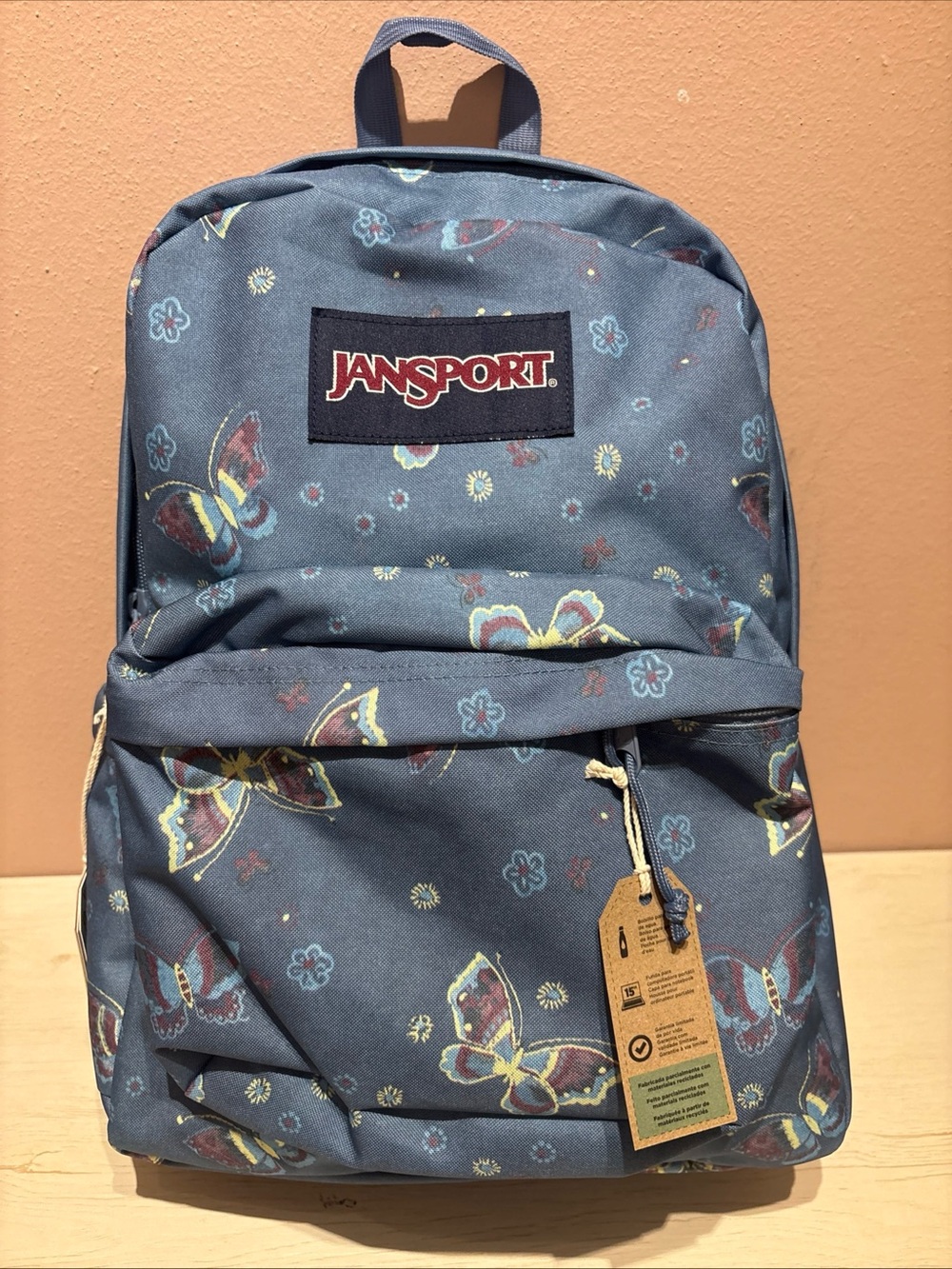 JanSport Superbreak FX Plus Backpack Buttefly Baddie NEW